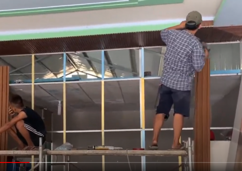 Tấm vân đá Kiên An và gỗ nhựa Việt Ý tại Long Thành, Đồng Nai